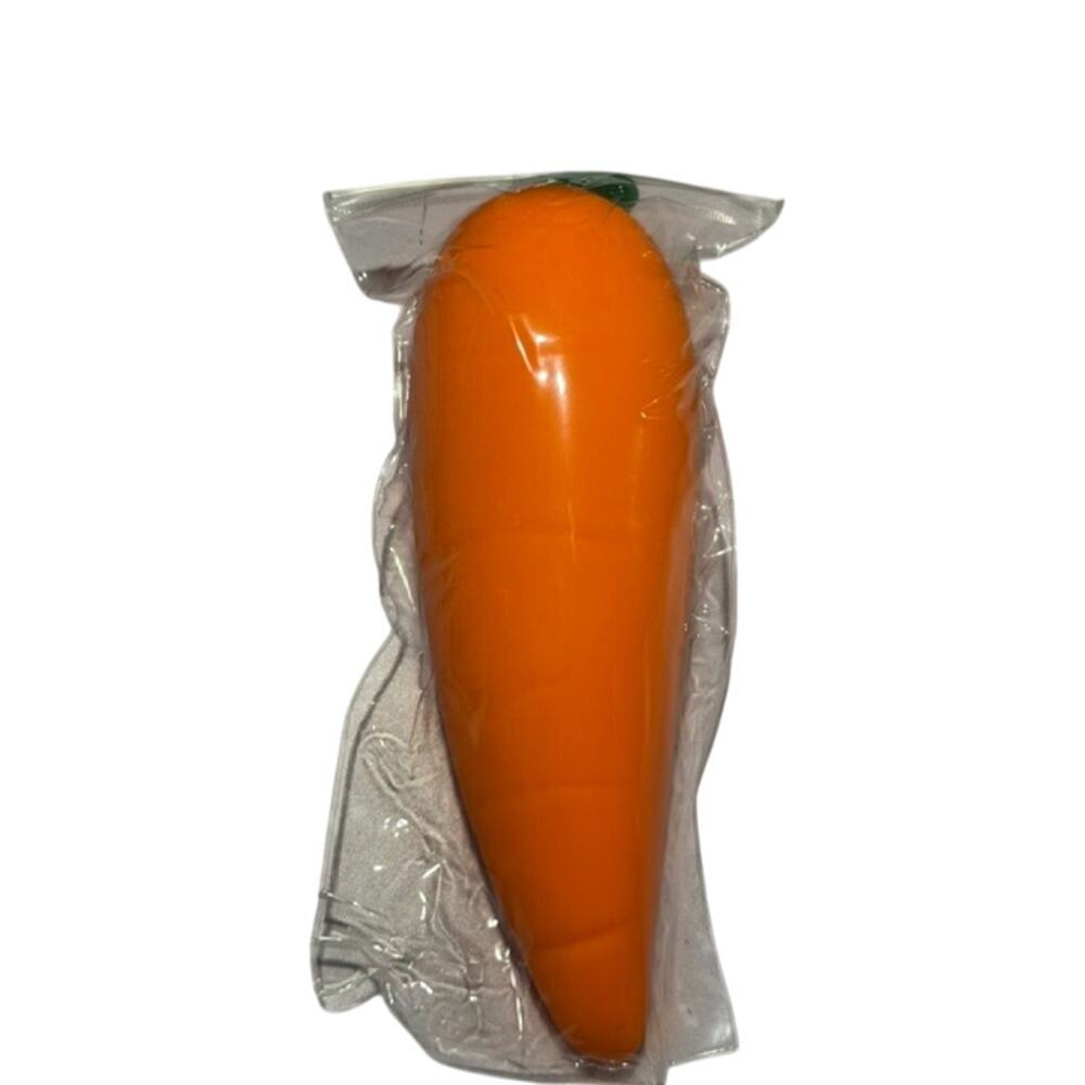 Mega Fruit XXL Carrot Squishy Jumbo Slow Rising Fidget Stress Toy Orange New